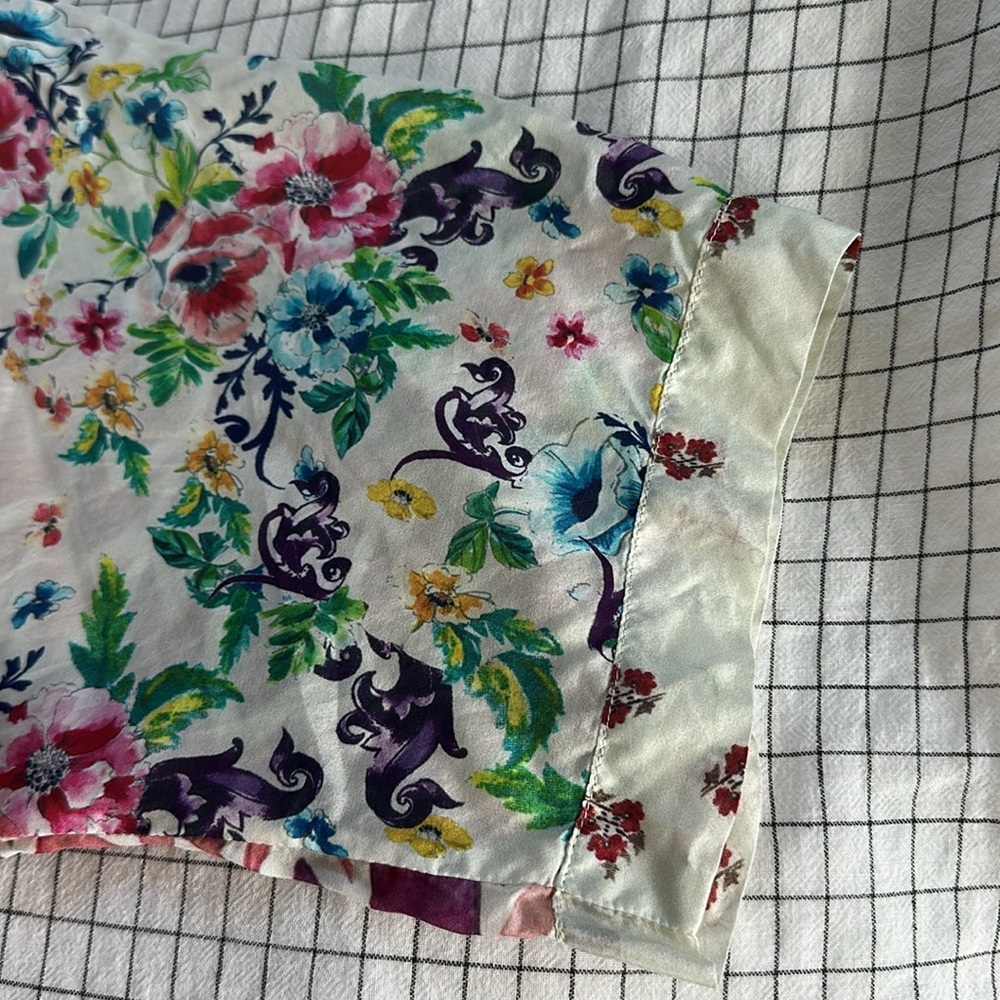 Johnny Was 100% Silk Butterfly Tunic - Picture 6 of 9